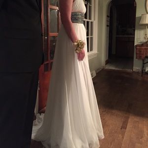 Sherri Hill halter formal gown.